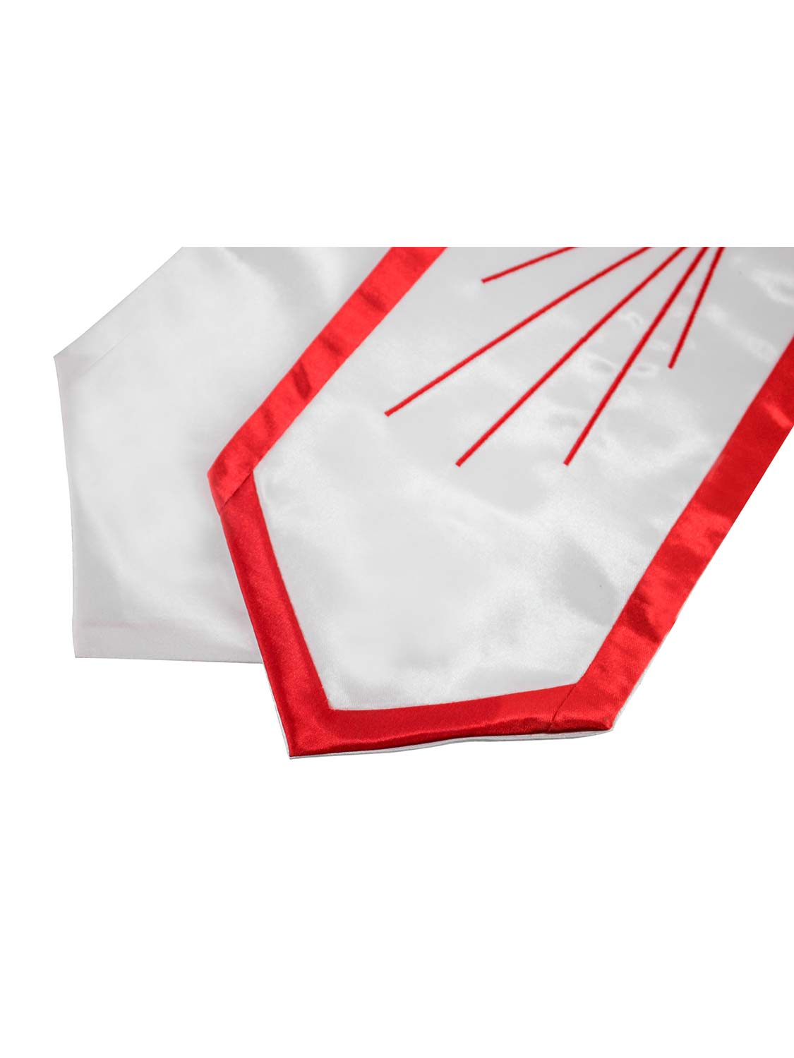 Traditionnal Confirmation Stole Embroidered with Red Dove
