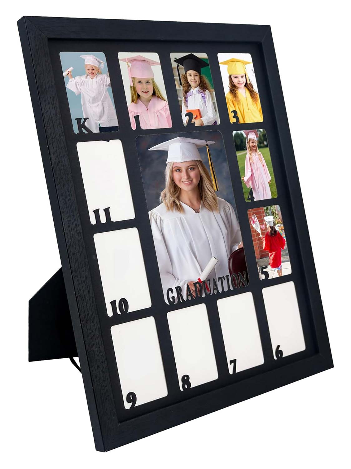 Black School Picture Frame for Pre-K to 12 Graduation Photo - Various Colors & Sizes Available