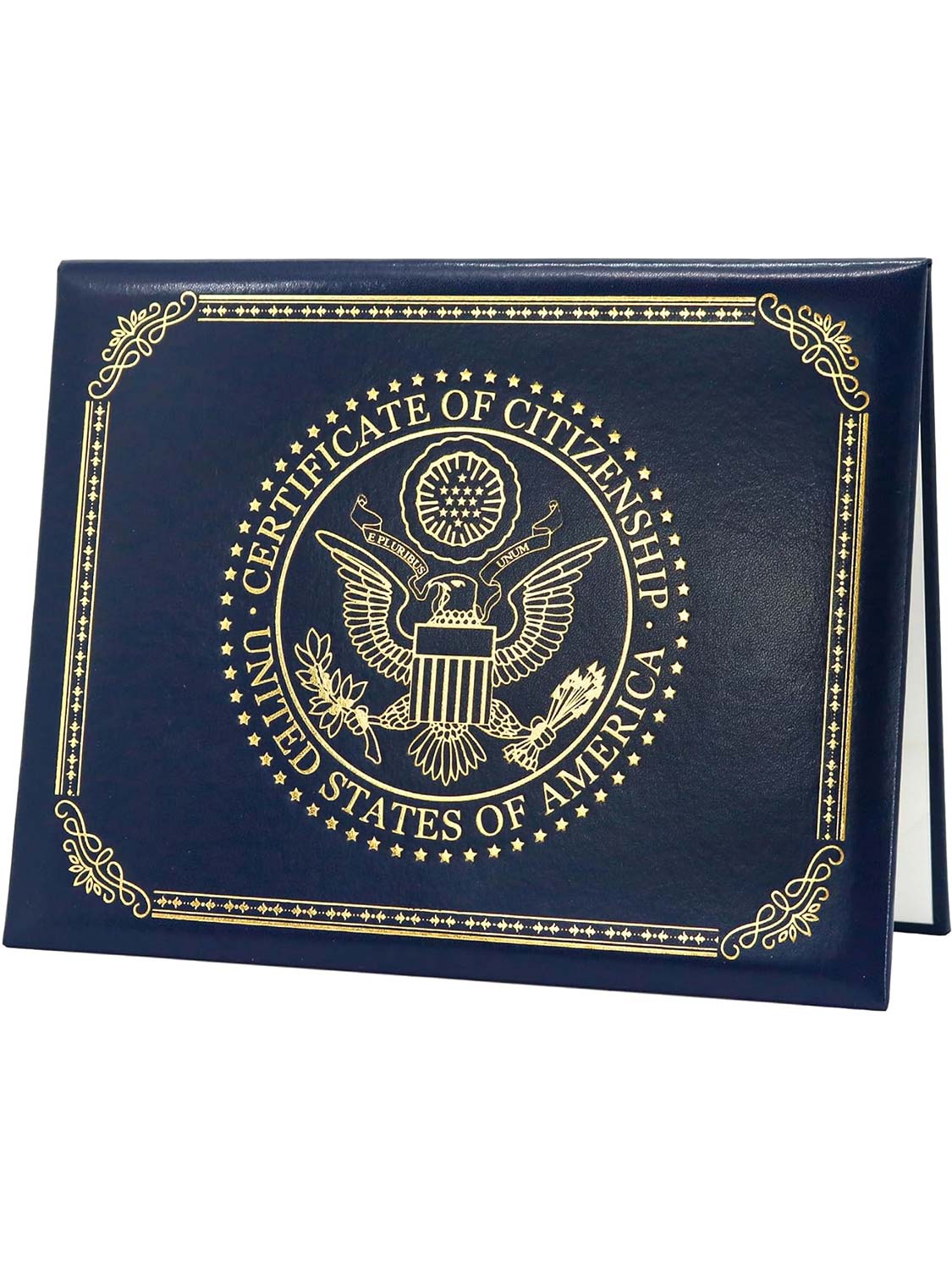 US Citizenship Certificate Holder Naturalization Smooth Leather Certificate Cover