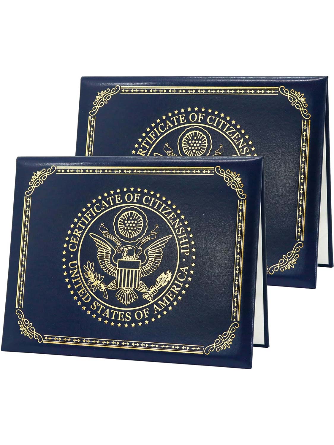 US Citizenship Certificate Holder Naturalization Smooth Leather Certificate Cover
