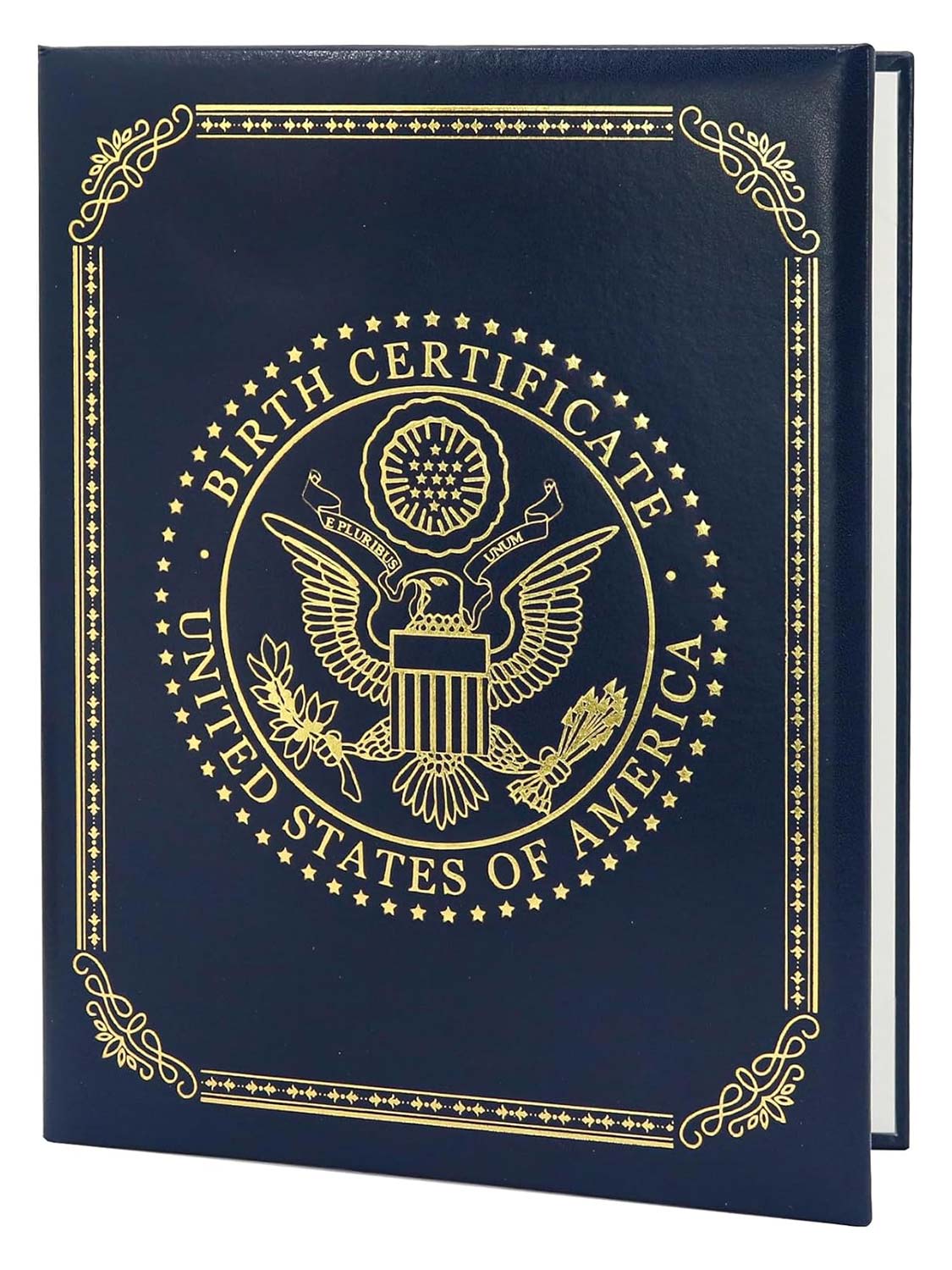 US Birth Certificate Holder Birth Panoramic Certificate Cover with logo Birth Certificate