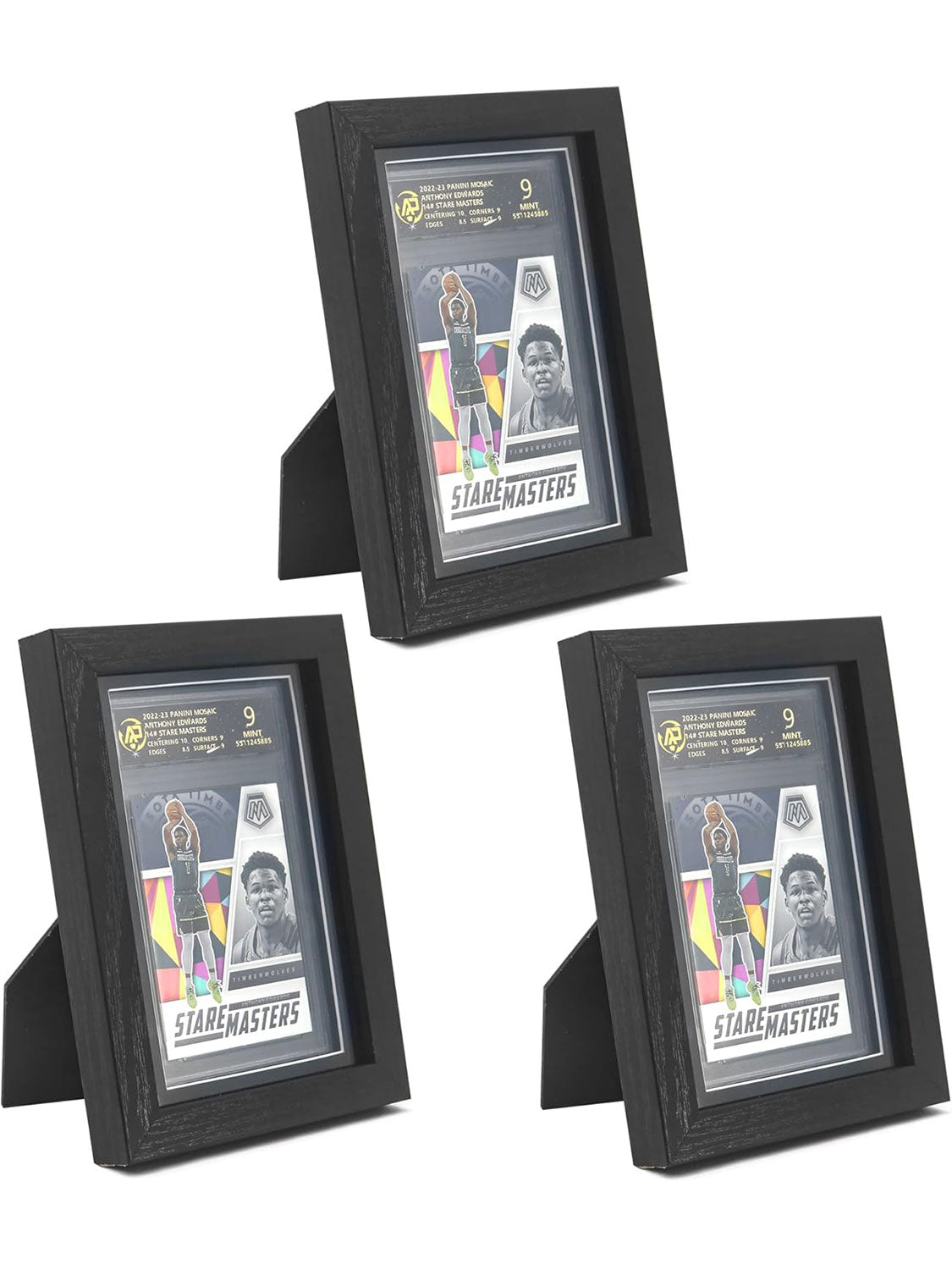 Wall Mount Baseball Trading Card Display Case fit for PSA Graded Basketball Football Cards - 4 Styles Available