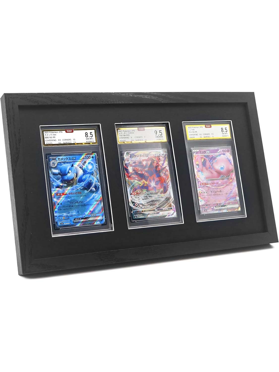 Wall Mount Baseball Trading Card Display Case fit for PSA Graded Basketball Football Cards - 4 Styles Available