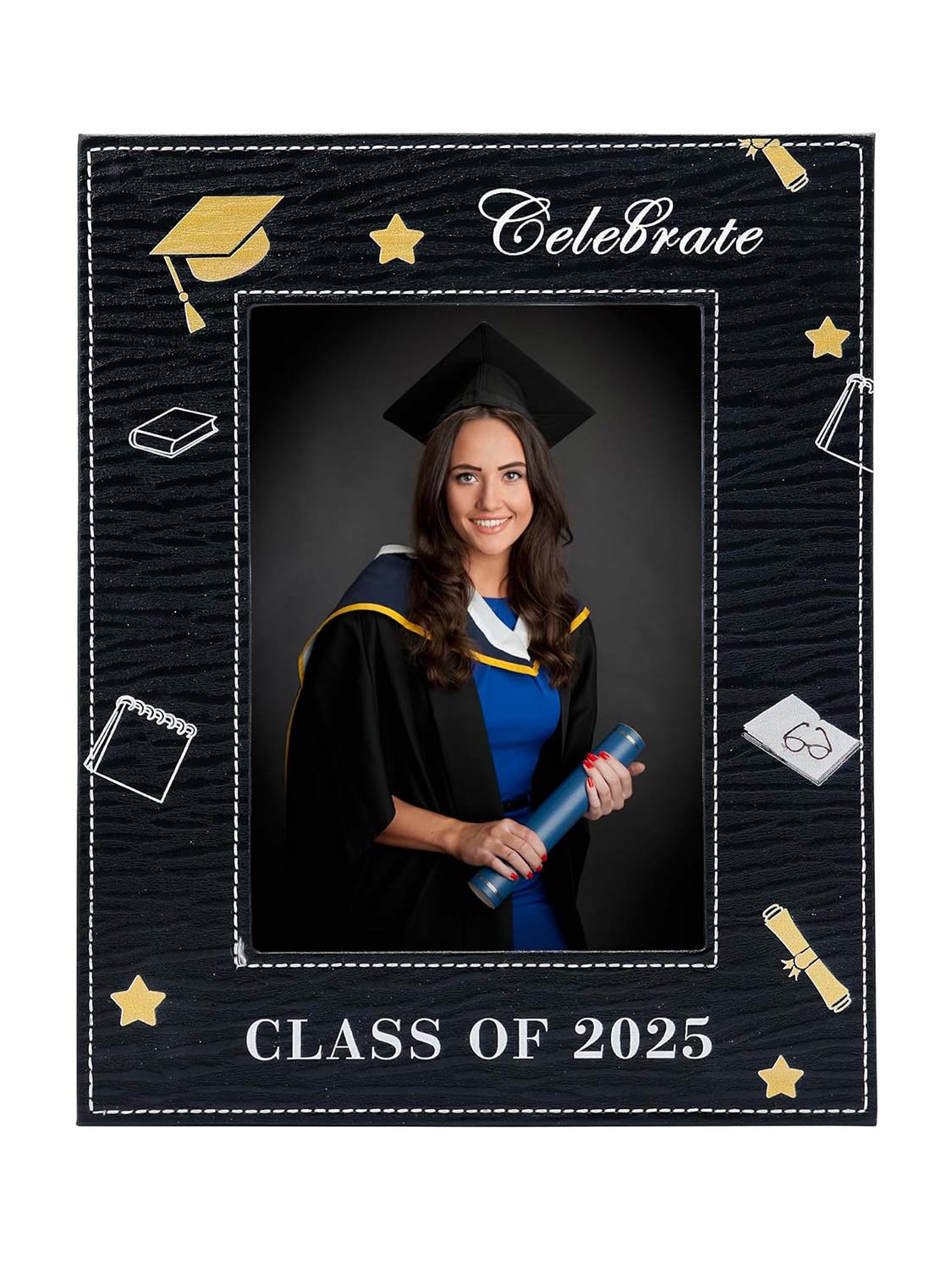 Graduation PU 5 x 7 Picture Photo Frame Gifts - 3 Styles Available