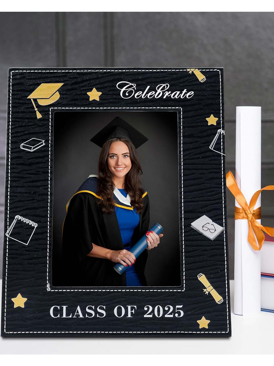 Graduation PU 5 x 7 Picture Photo Frame Gifts - 3 Styles Available