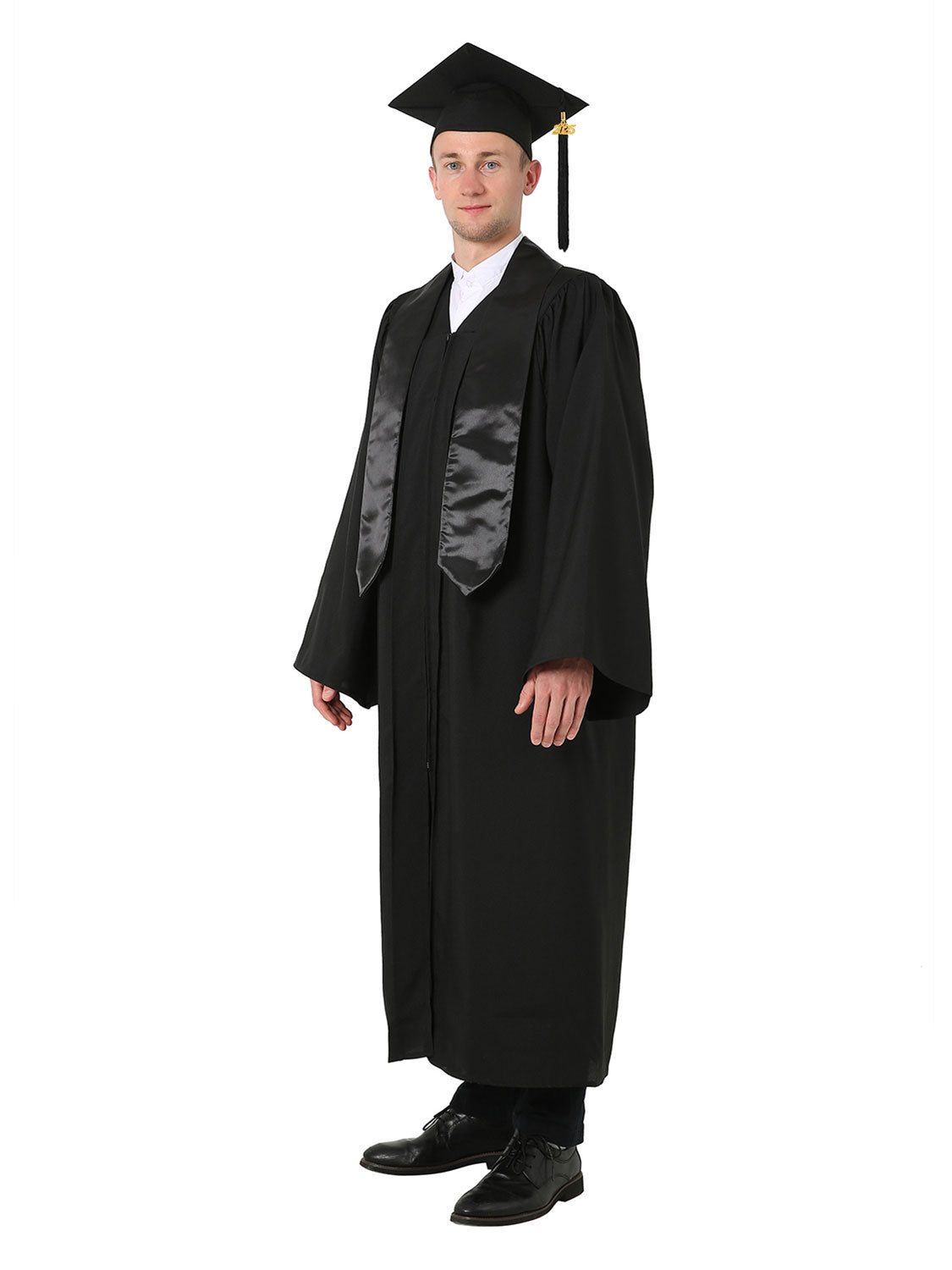 High School Cap, Gown and Stole Set with Diploma Cover, Certificate Paper, and Souvenirs - Multiple Colors Available