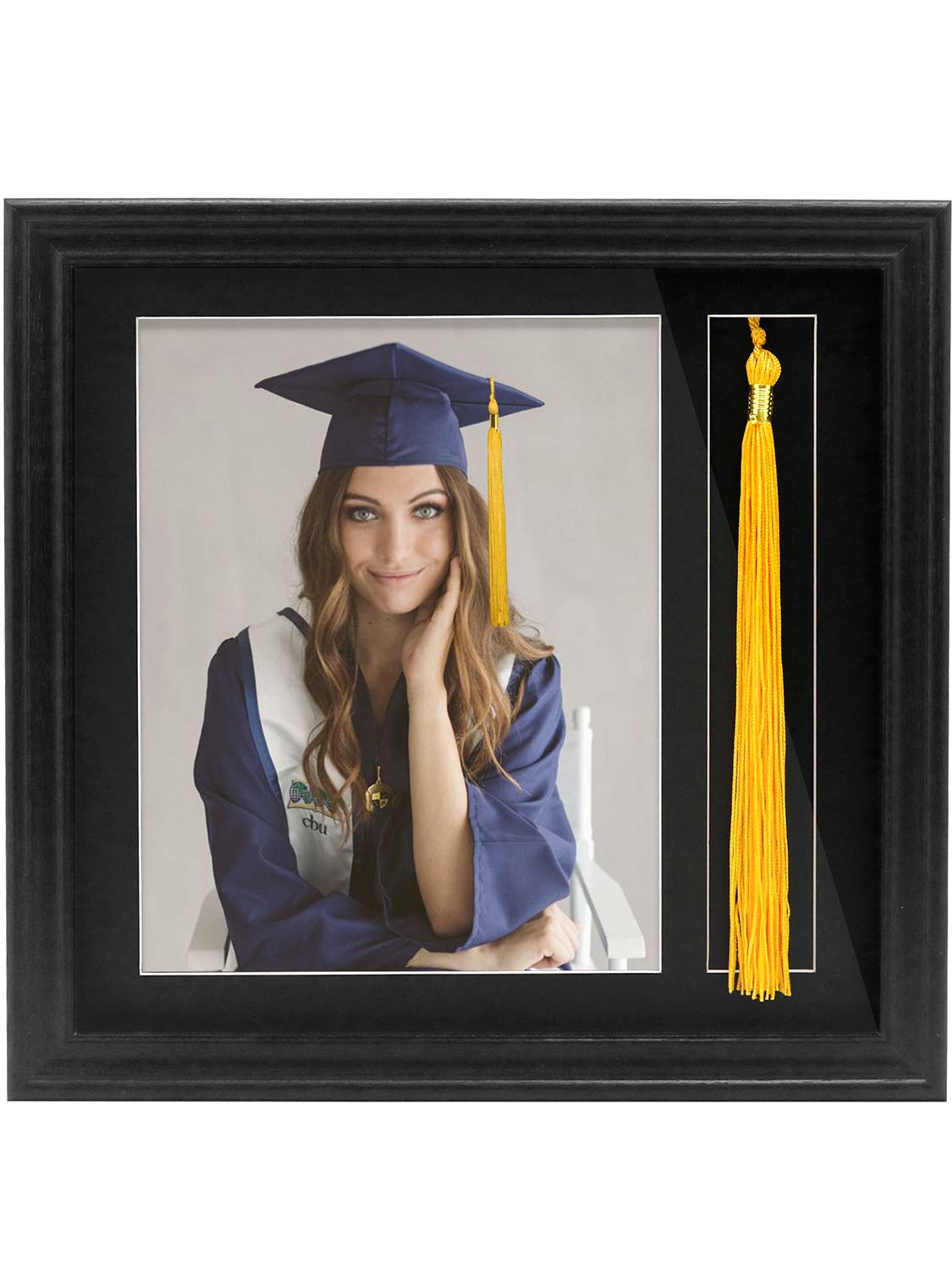 8*10 Wooden Picture Frame with Tassel Holder - 3 Colors Available