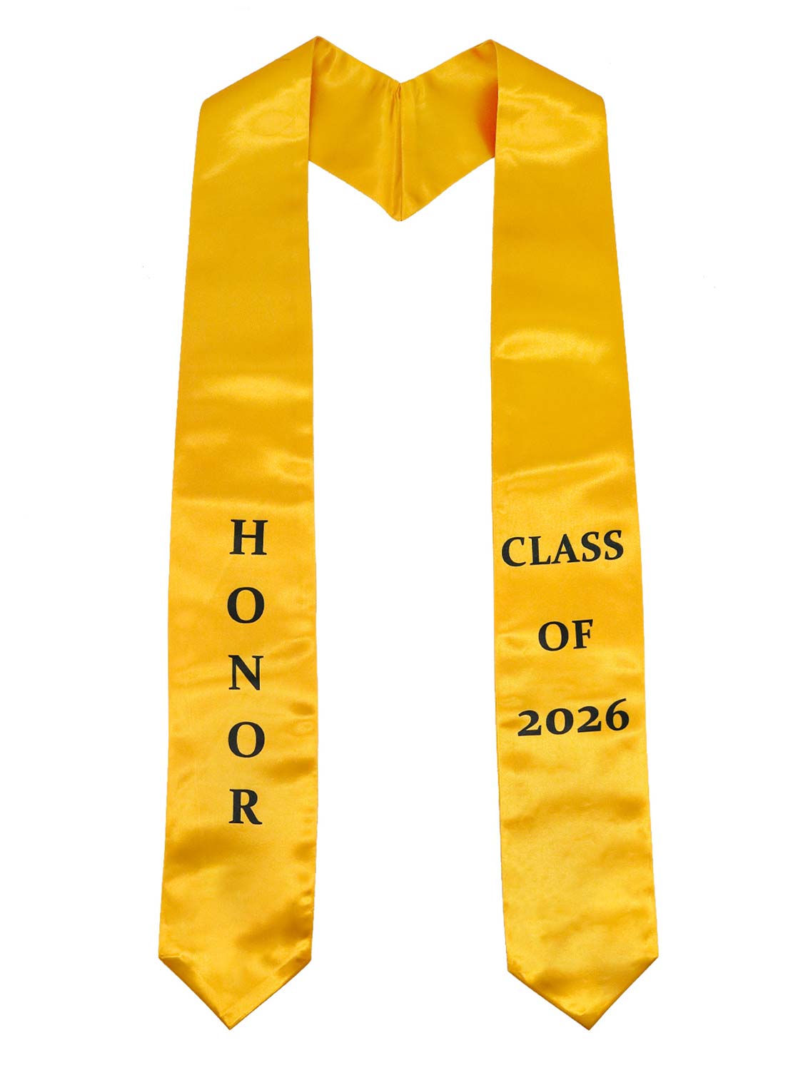 Class of 2026 Printed Valedictorian, Salutatorian & Honor Graduation Stole 72" - 2 Colors Available