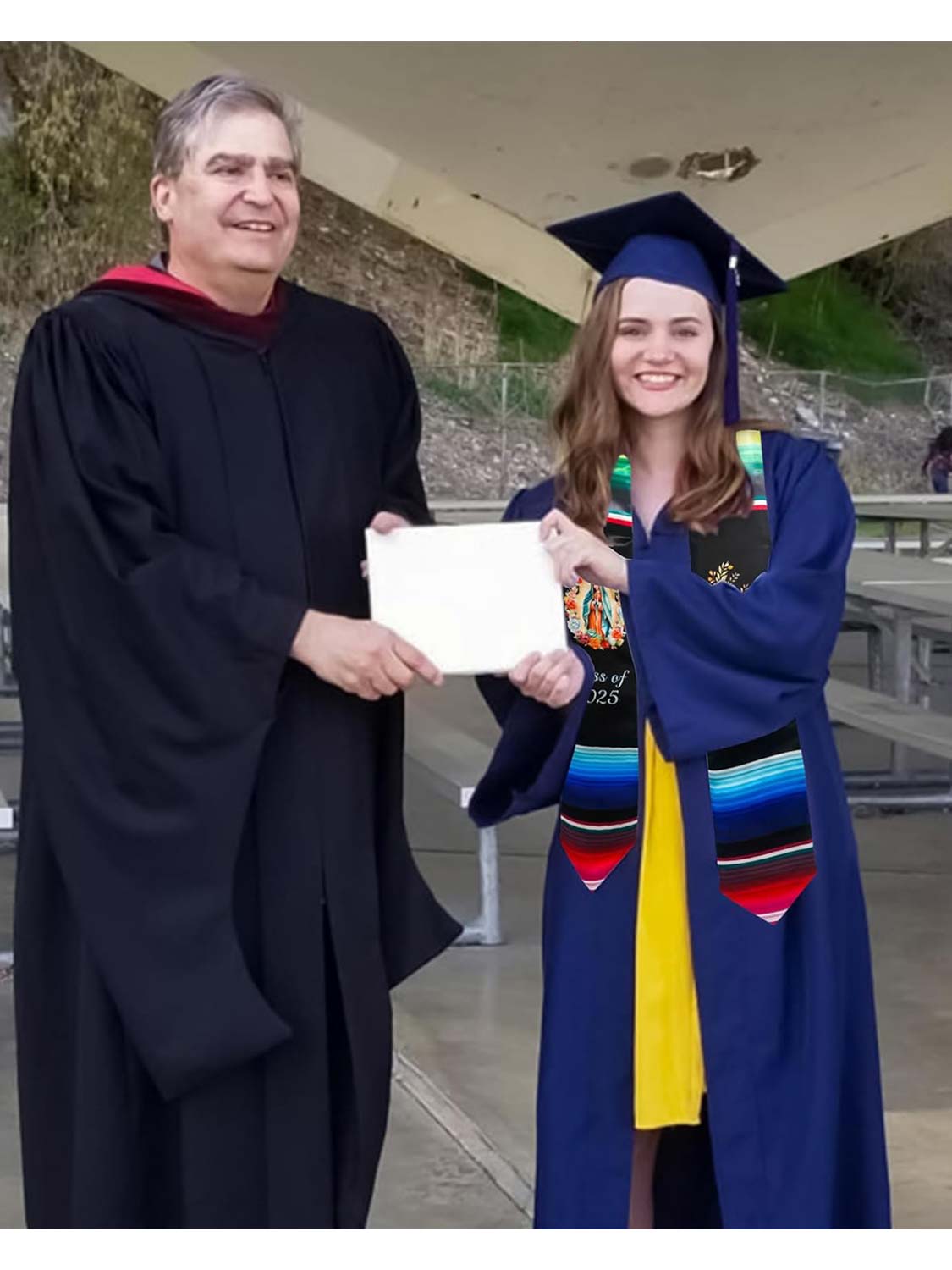 Class of 2025 Mexican Unisex Graduation Stole 72" - 3 Styles Available