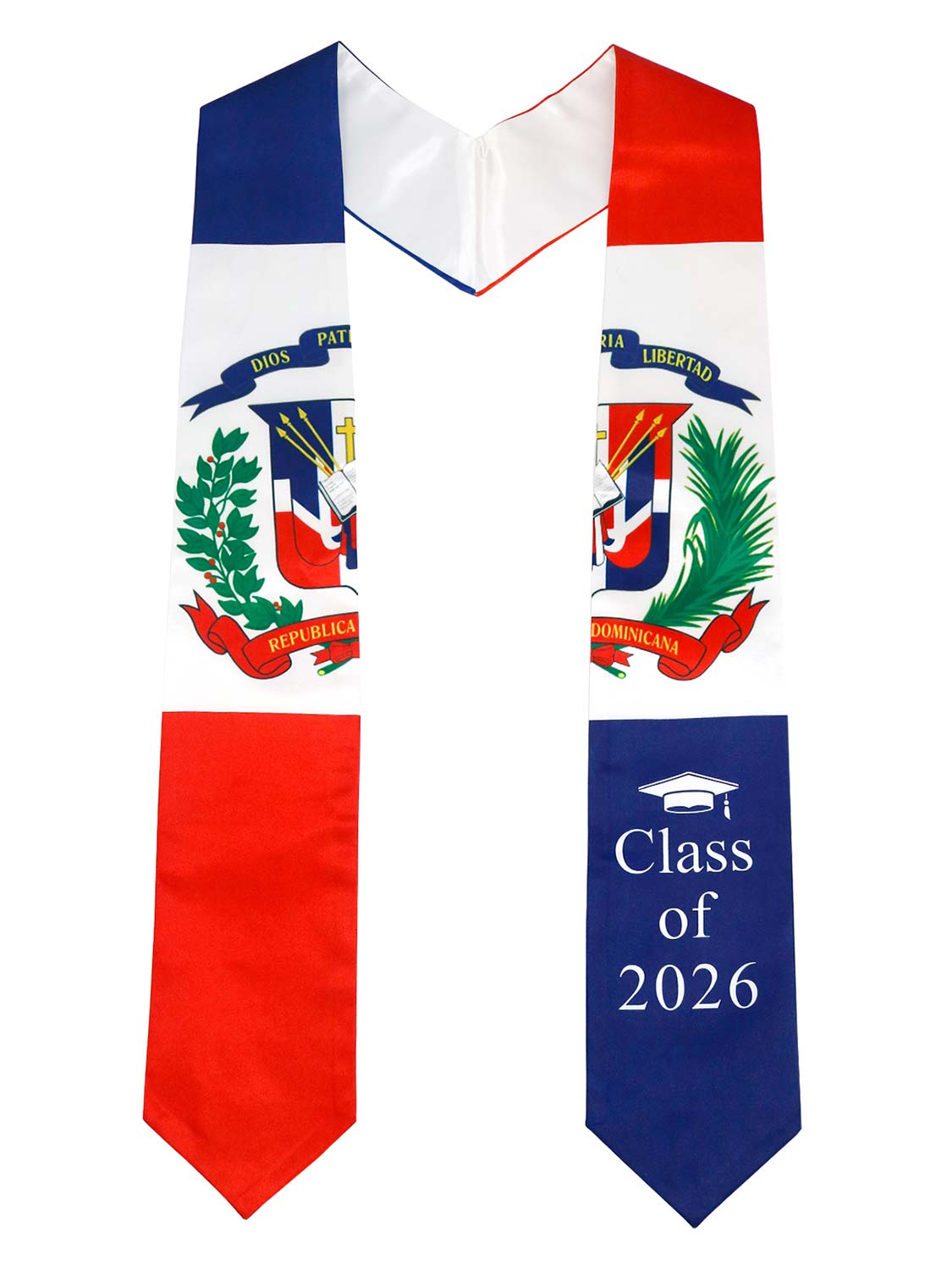 Class of 2026 Flag Graduation Stole for Adults 72" - 8 Styles Available