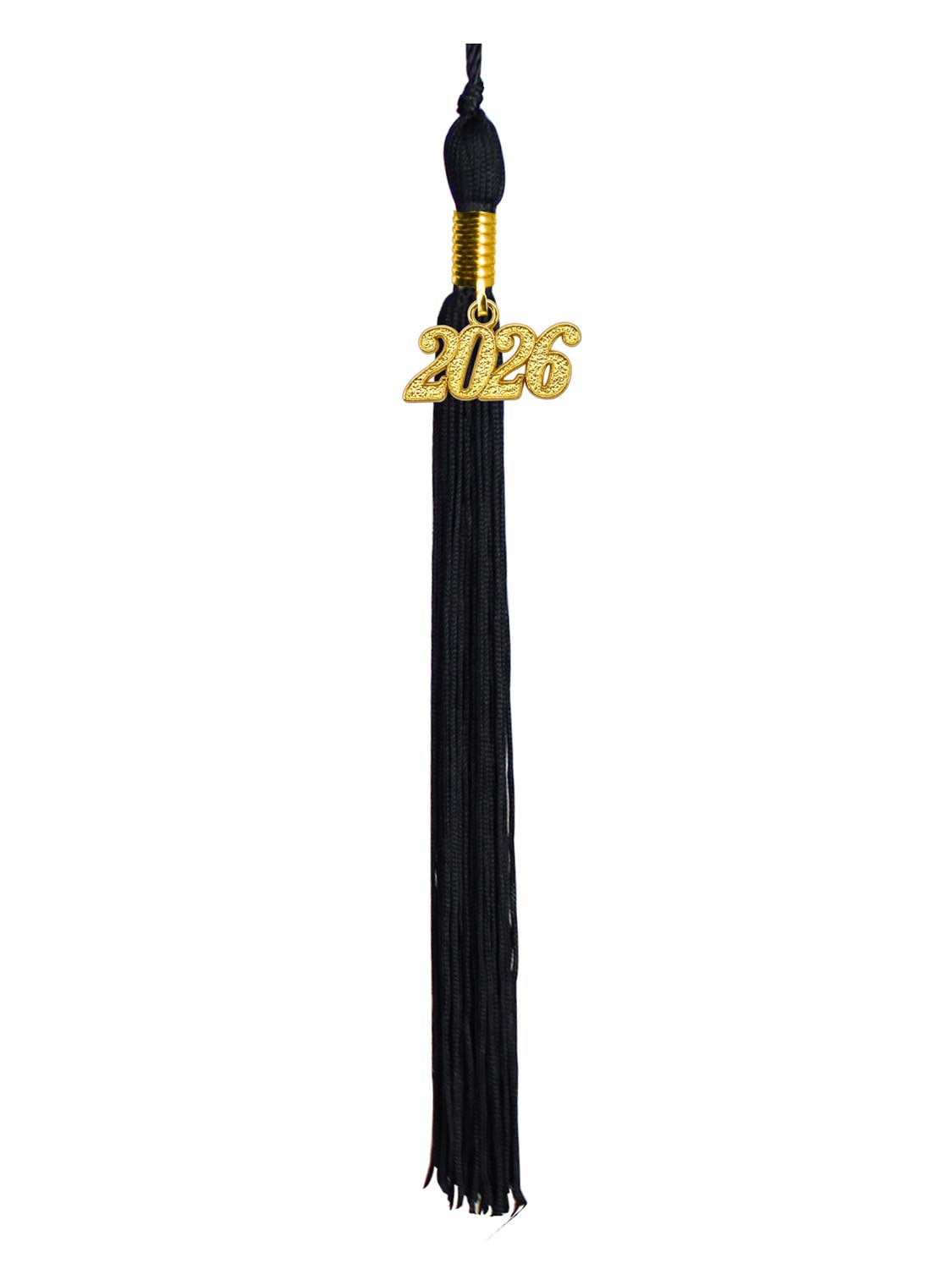 Graduation Single Color Tassel With 2025 Gold Year Charm