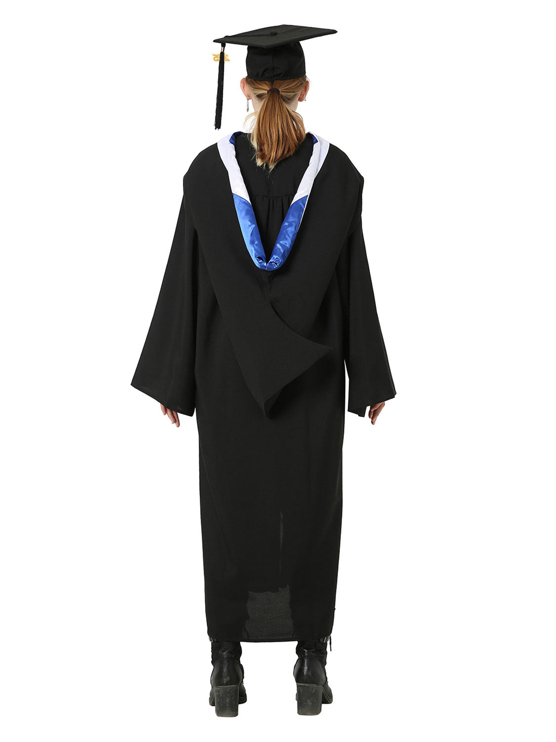 Economy Bachelors Graduation Gown, Cap and Hood Set