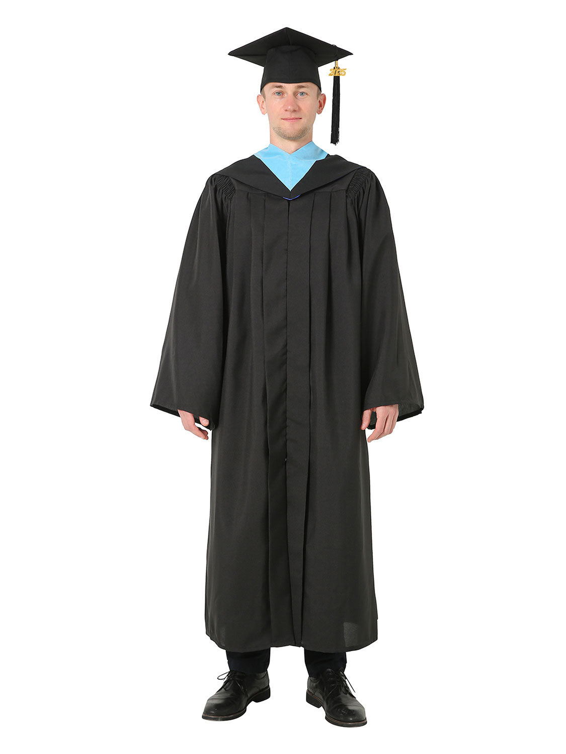 Deluxe Bachelors Graduation Gown, Cap and Hood Set