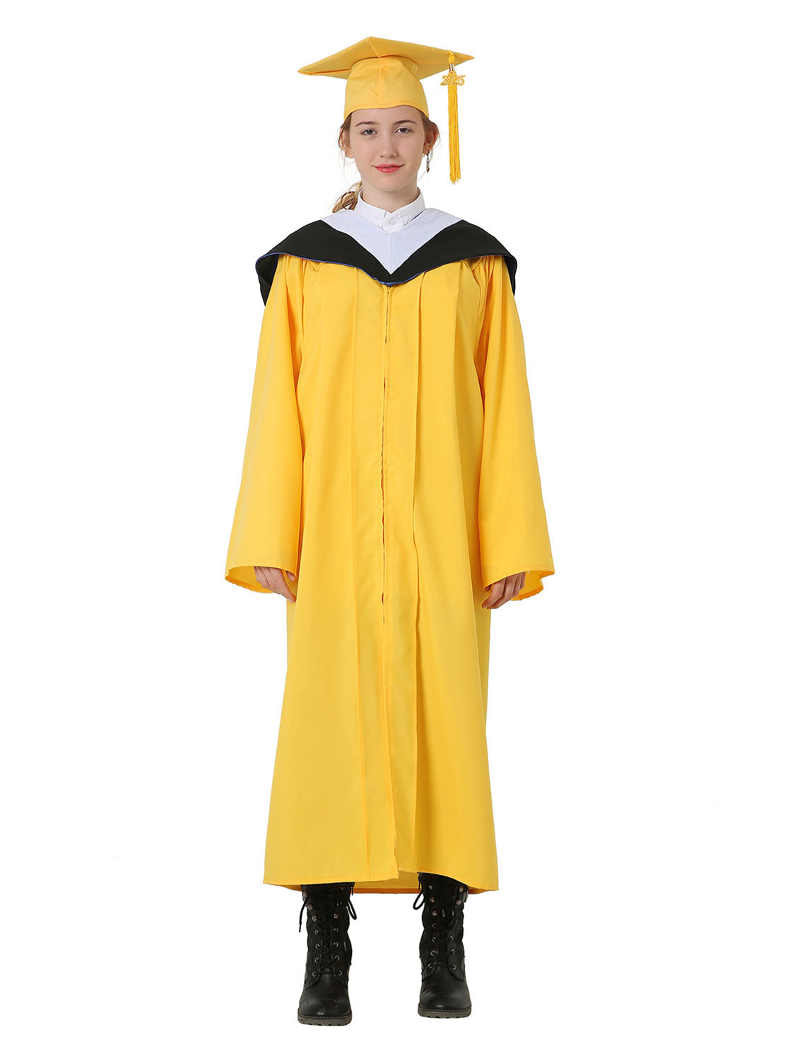 Economy Bachelors Graduation Gown, Cap and Hood Set