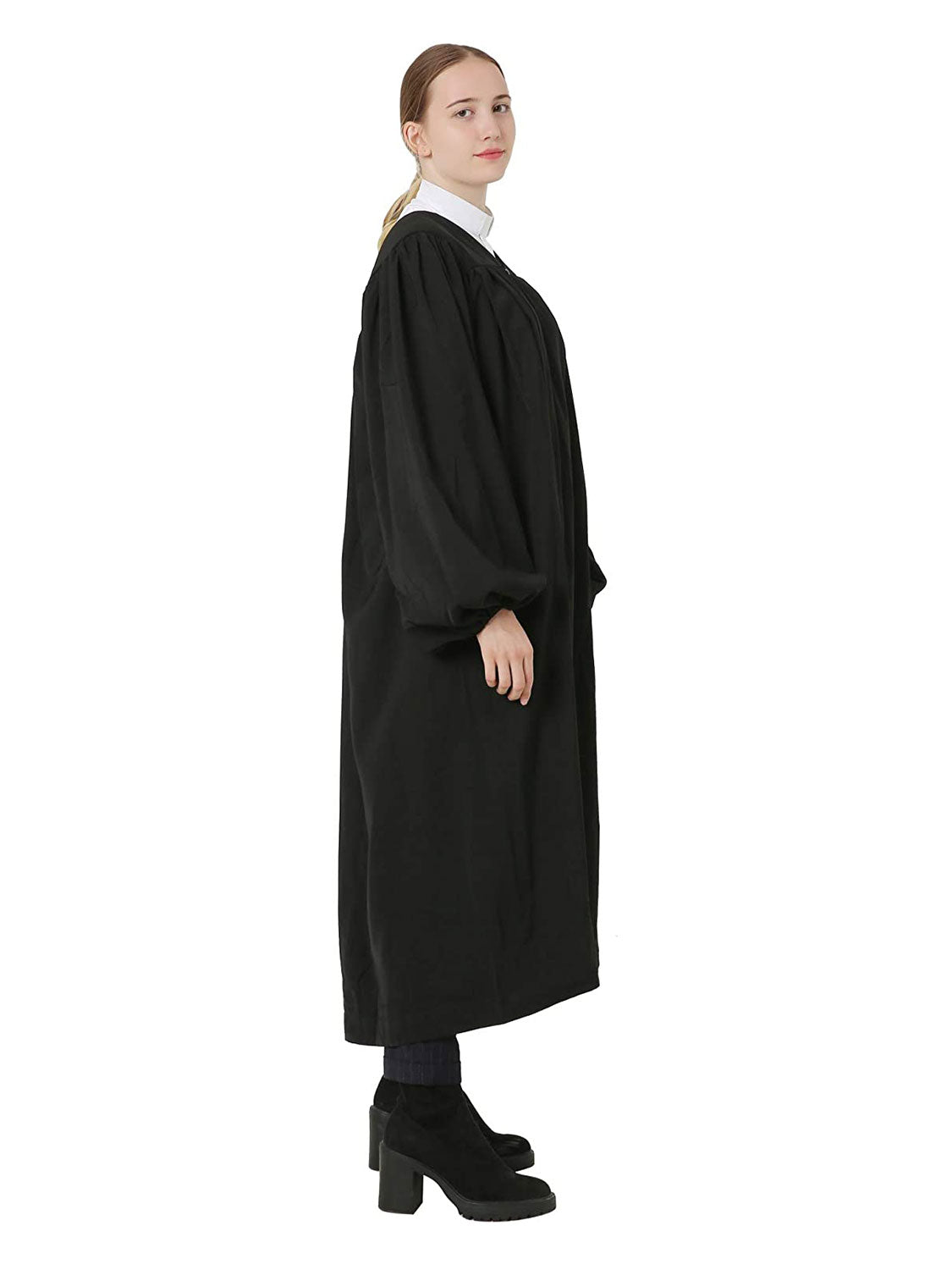 Unisex Premium Adult Black Baptismal Robe