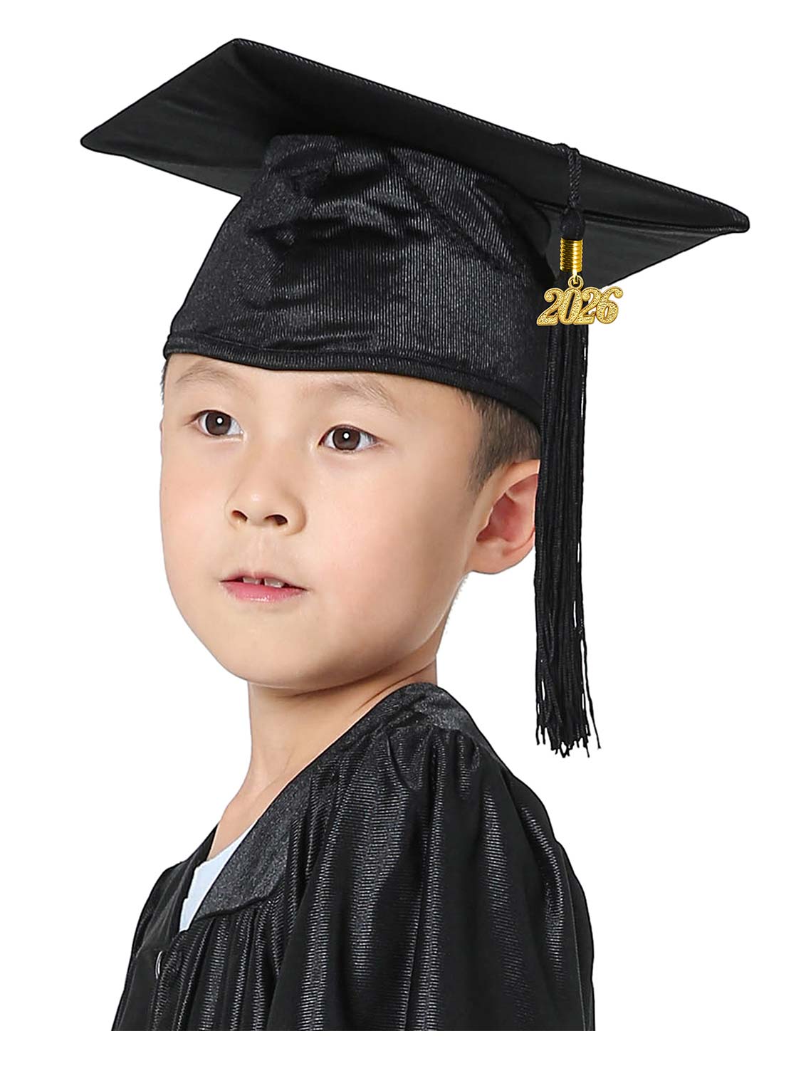 Shiny Kindergarten Cap and Tassel - 12 Colors Available