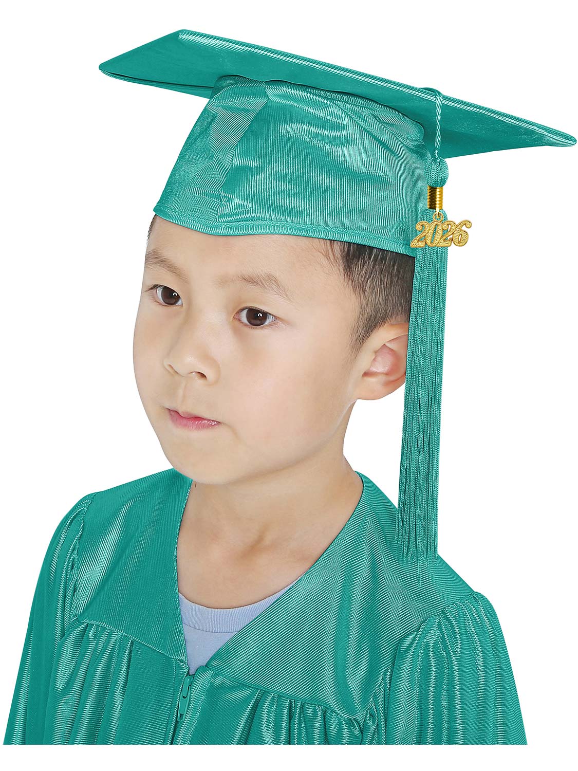 Shiny Kindergarten Cap and Tassel - 12 Colors Available