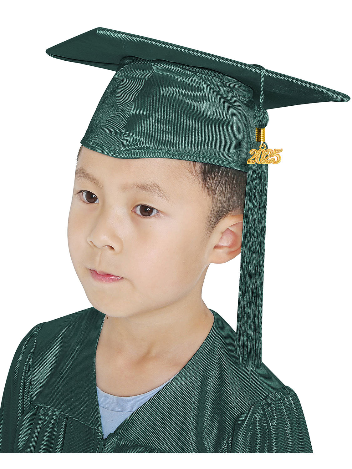 Shiny Kindergarten Cap and Tassel - 12 Colors Available