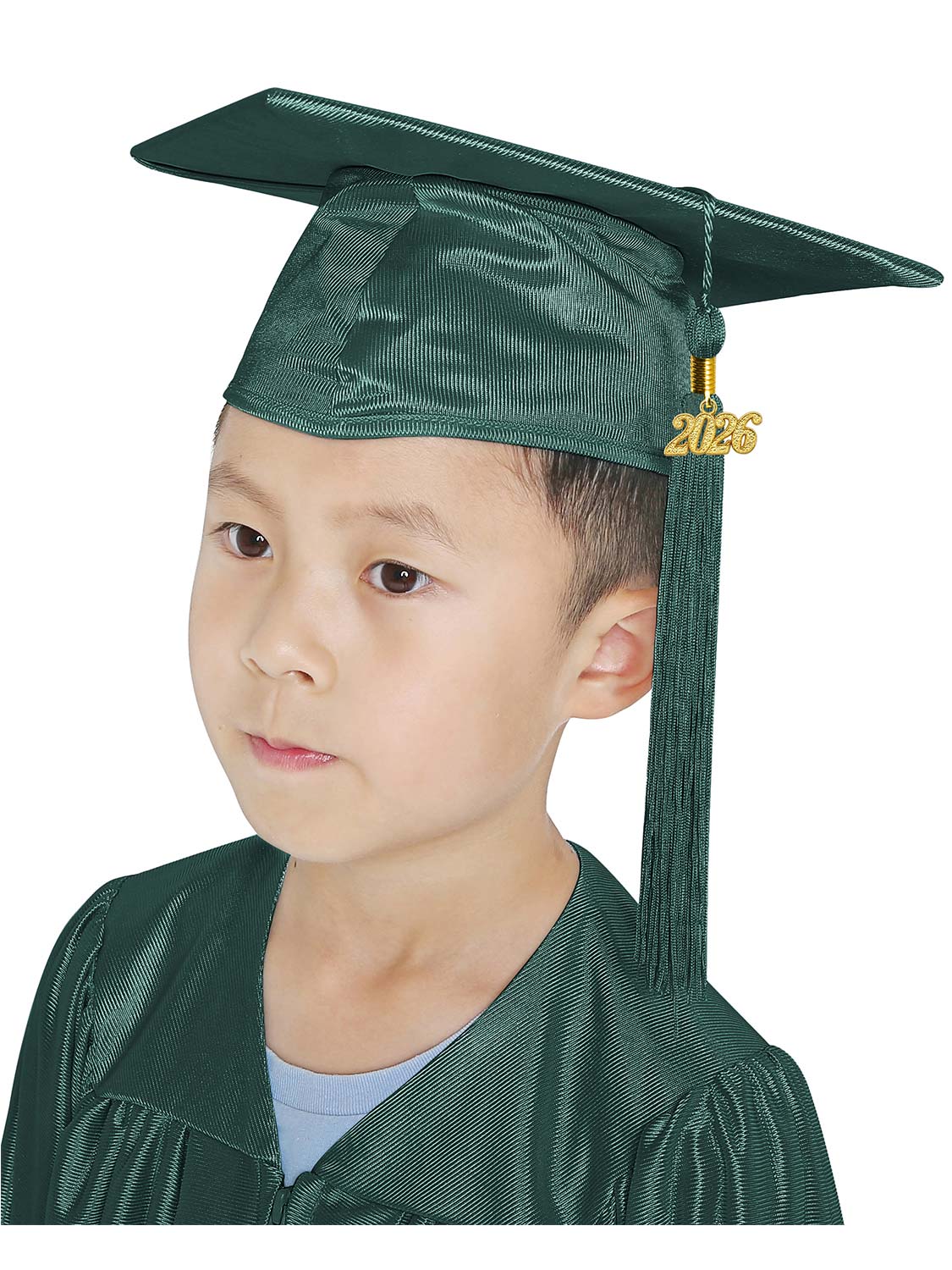 Shiny Kindergarten Cap and Tassel - 12 Colors Available