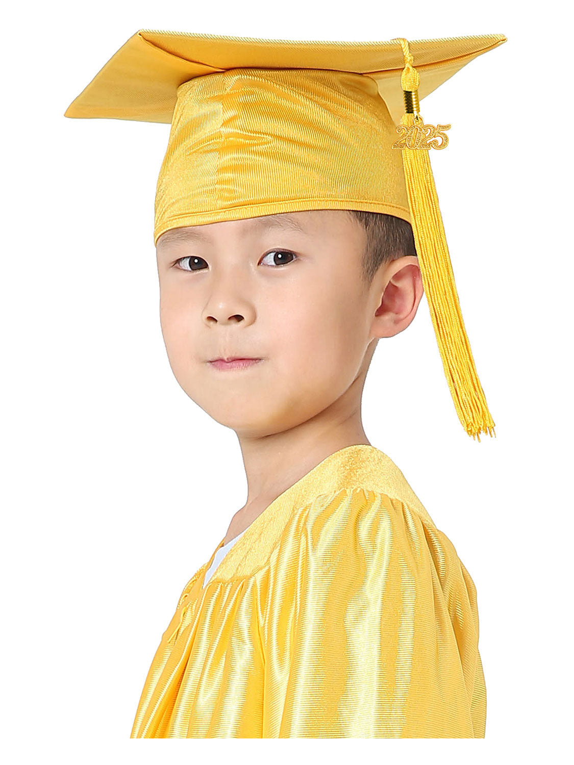 Shiny Kindergarten Cap and Tassel - 12 Colors Available