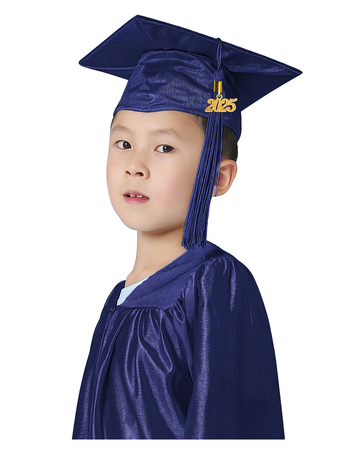 Shiny Kindergarten Cap and Tassel - 12 Colors Available