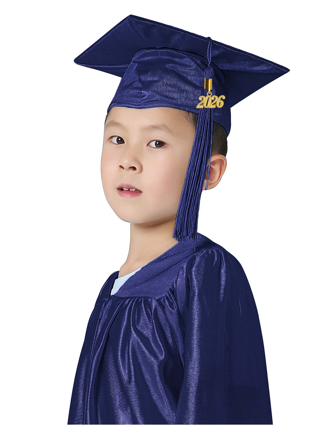 Shiny Kindergarten Cap and Tassel - 12 Colors Available