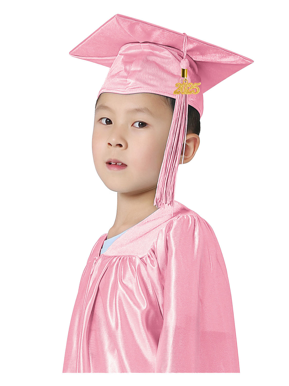 Shiny Kindergarten Cap and Tassel - 12 Colors Available