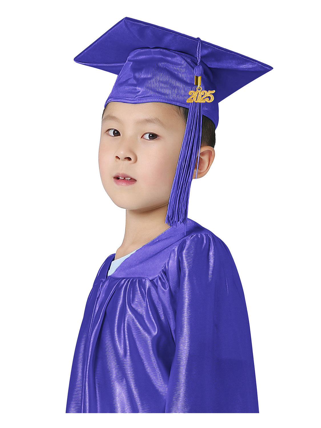 Shiny Kindergarten Cap and Tassel - 12 Colors Available