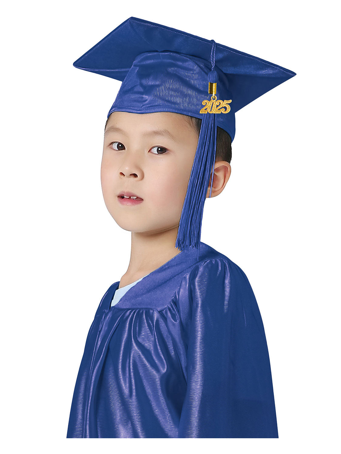 Shiny Kindergarten Cap and Tassel - 12 Colors Available