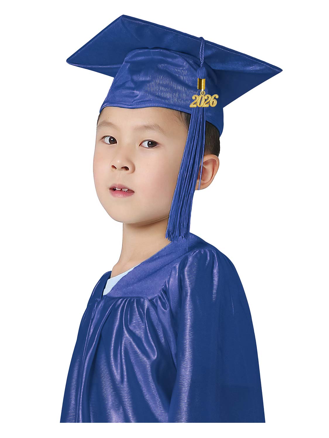Shiny Kindergarten Cap and Tassel - 12 Colors Available