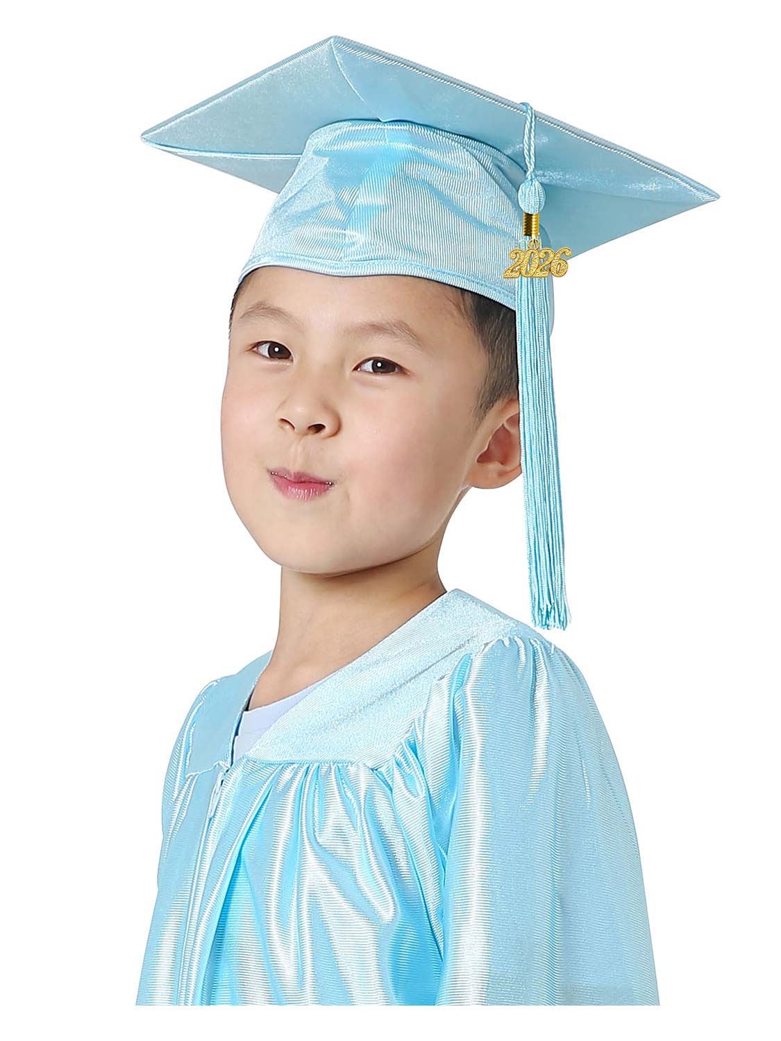 Shiny Kindergarten Cap and Tassel - 12 Colors Available