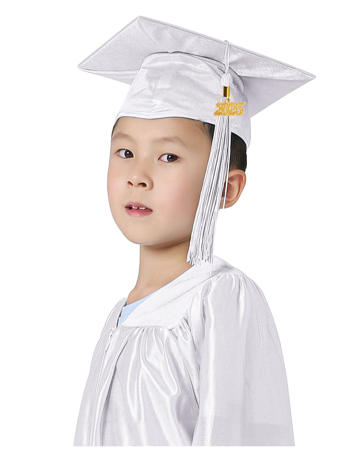 Shiny Kindergarten Cap and Tassel - 12 Colors Available