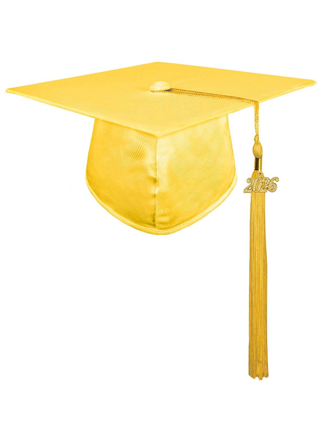 Shiny Graduation Cap and Tassel - 12 Colors Available