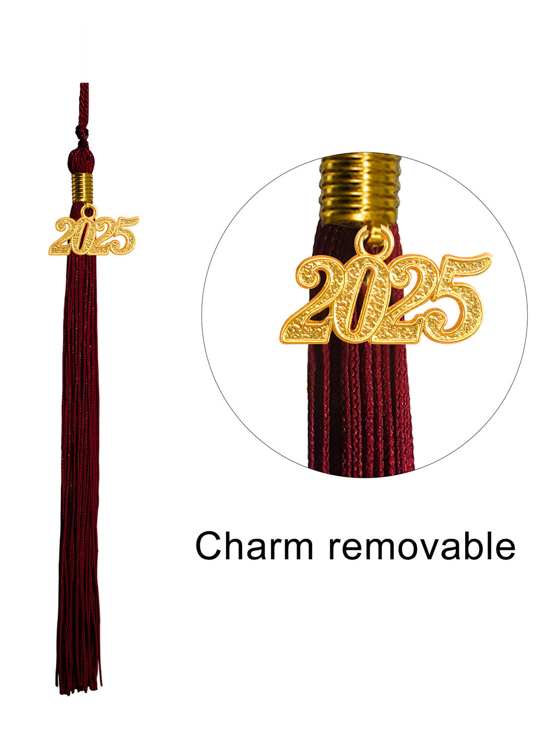 Shiny Graduation Cap and Tassel - 12 Colors Available