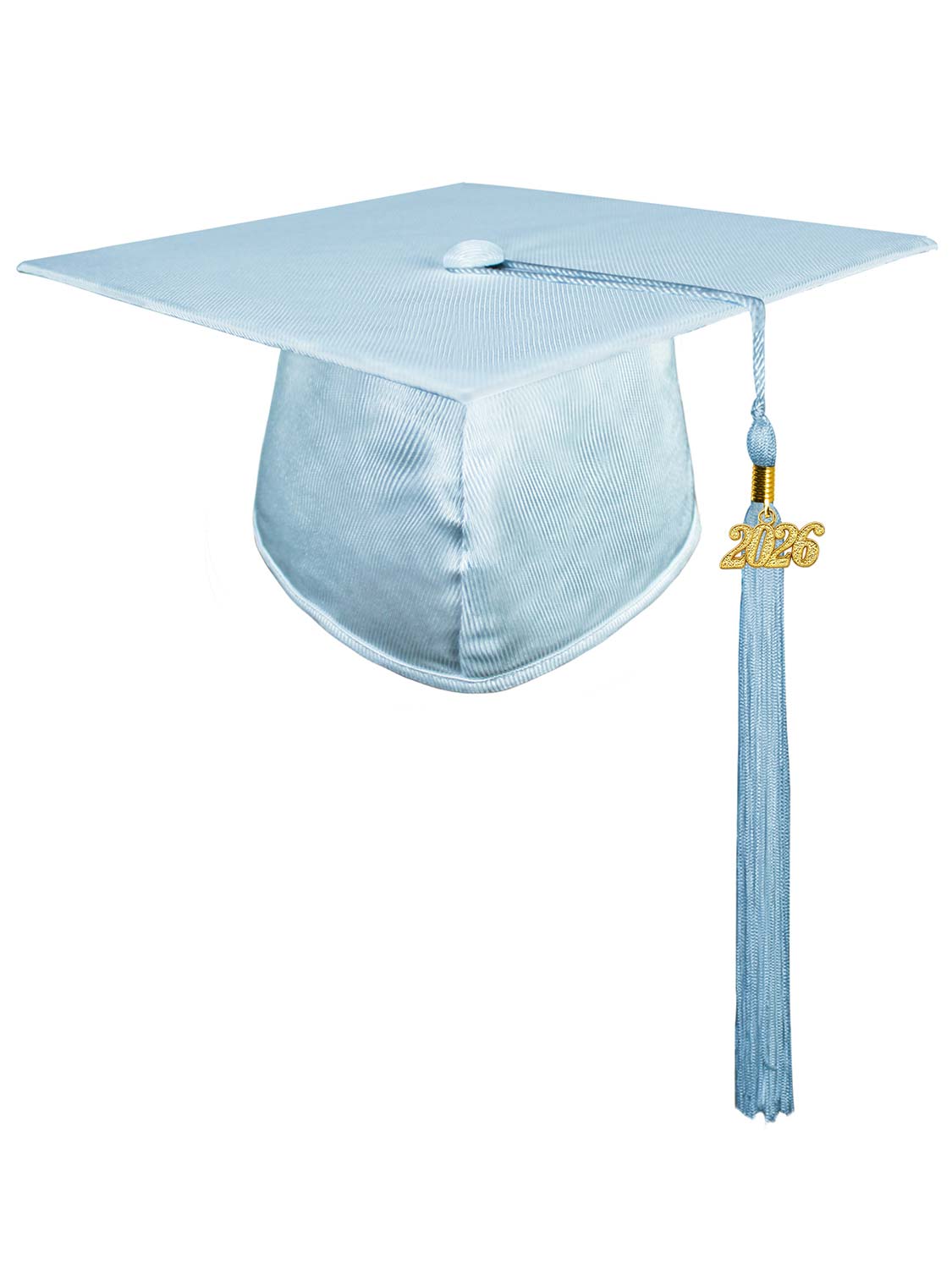 Shiny Graduation Cap and Tassel - 12 Colors Available