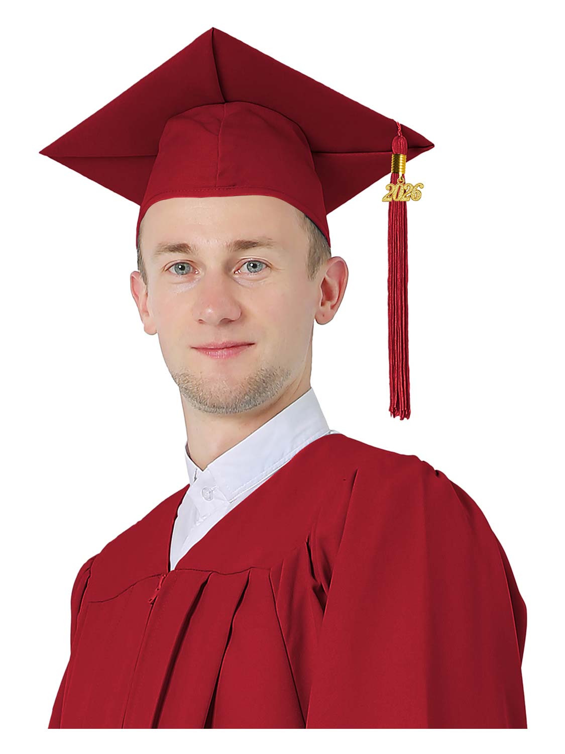 Matte Graduation Cap and Tassel - 12 Colors Available