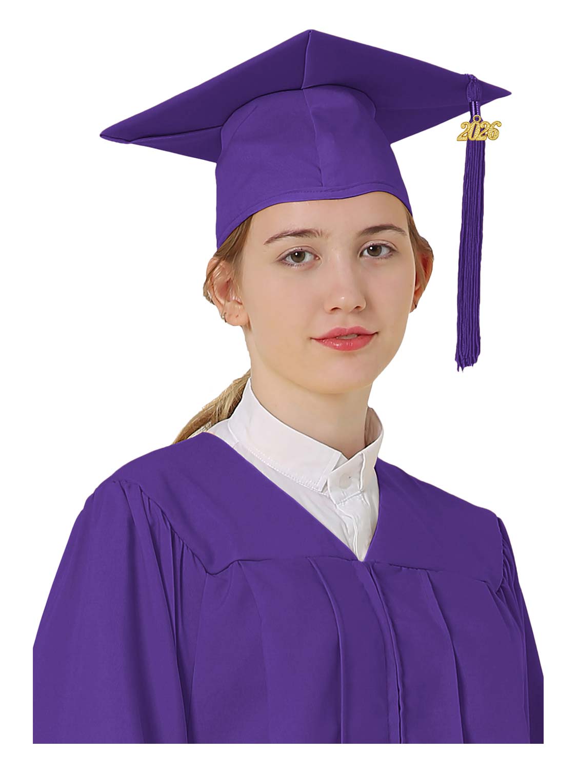 Matte Graduation Cap and Tassel - 12 Colors Available