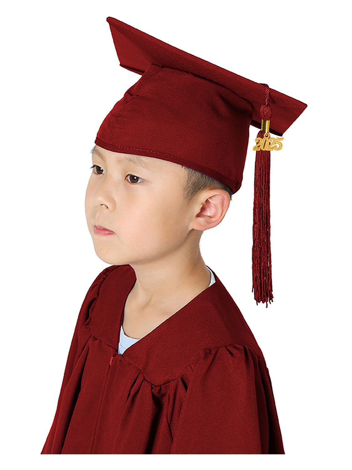 Matte Kindergarten Cap and Tassel - 12 Colors Available