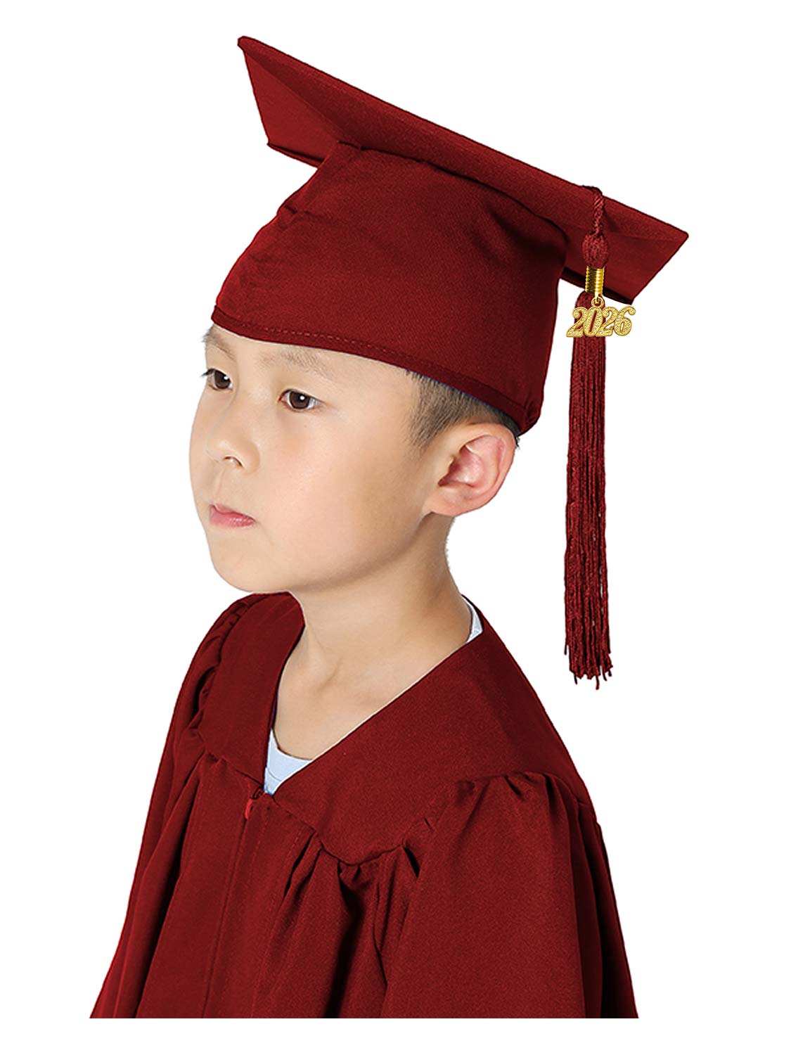 Matte Kindergarten Cap and Tassel - 12 Colors Available