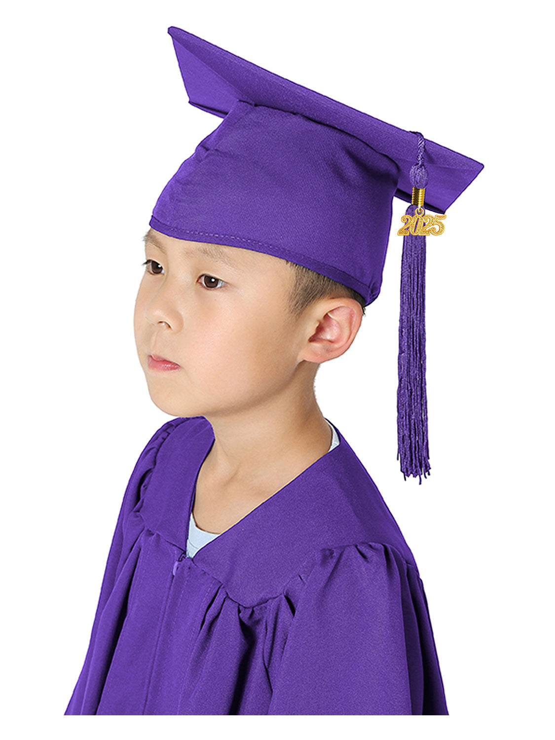 Matte Kindergarten Cap and Tassel - 12 Colors Available