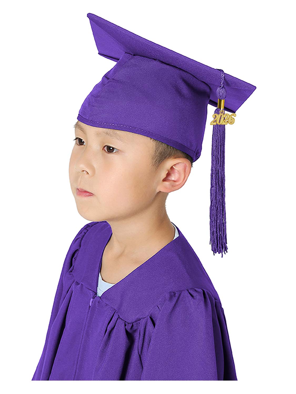 Matte Kindergarten Cap and Tassel - 12 Colors Available