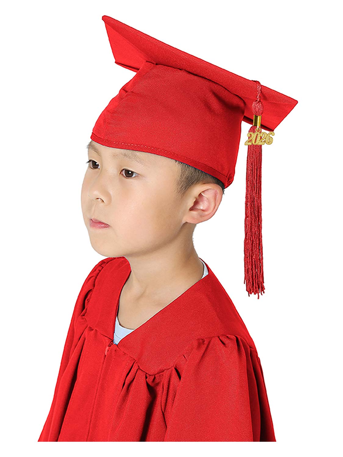 Matte Kindergarten Cap and Tassel - 12 Colors Available