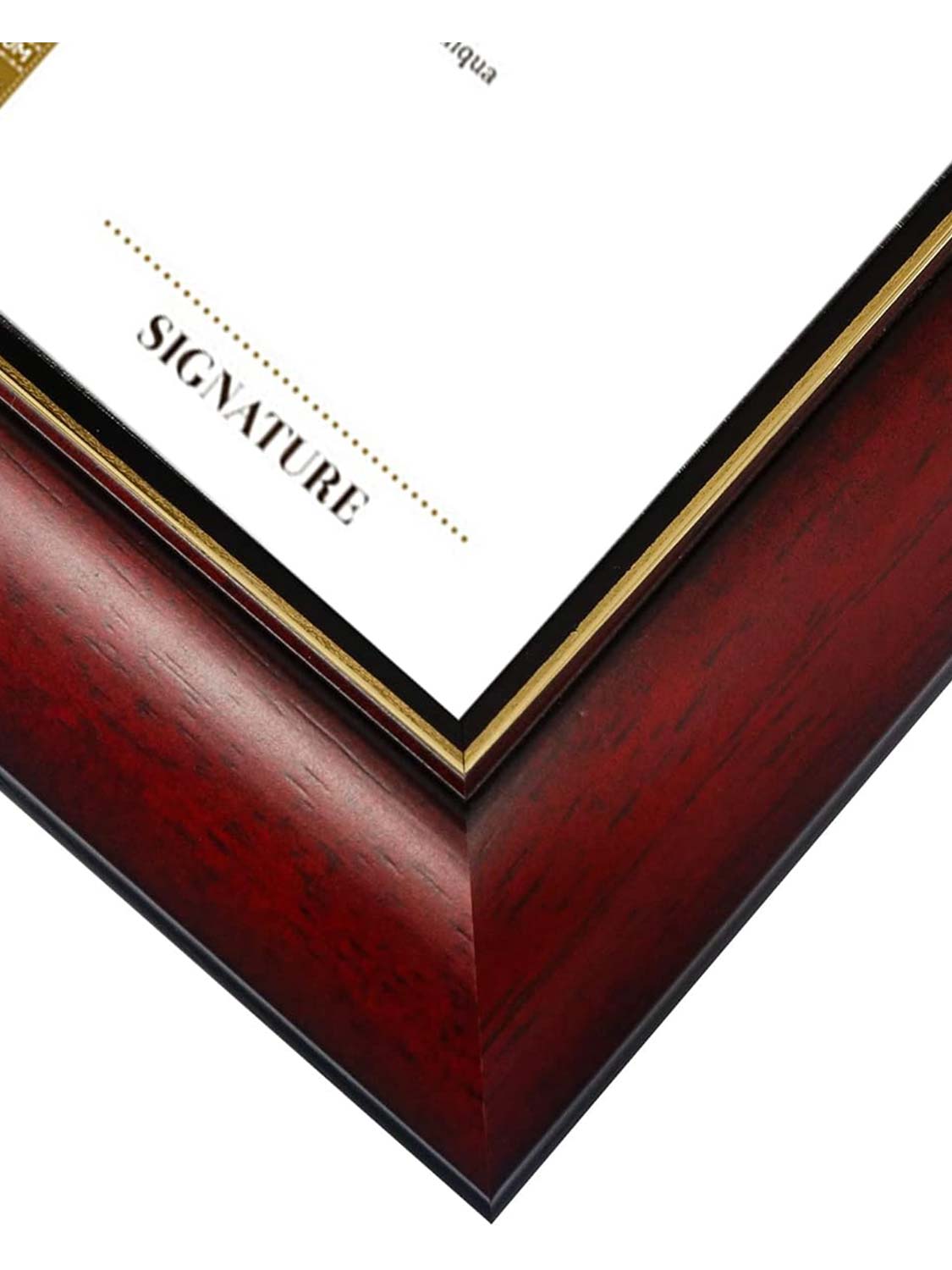 Mahogany Classic Certificate Diploma Frames - Various Sizes & Mat Colors Available