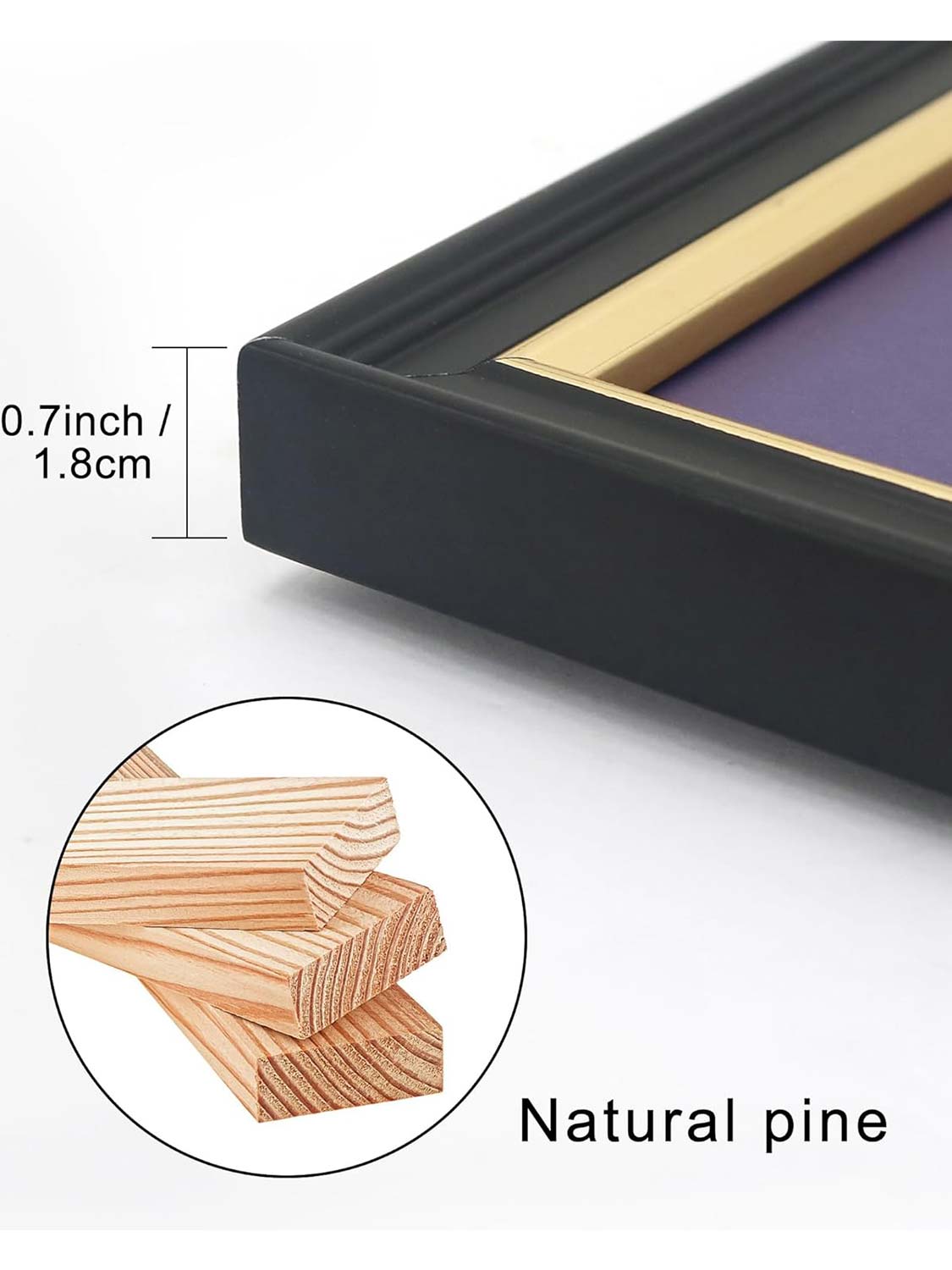 Black Regal Certificate Diploma Frames - Various Mat Colors Available