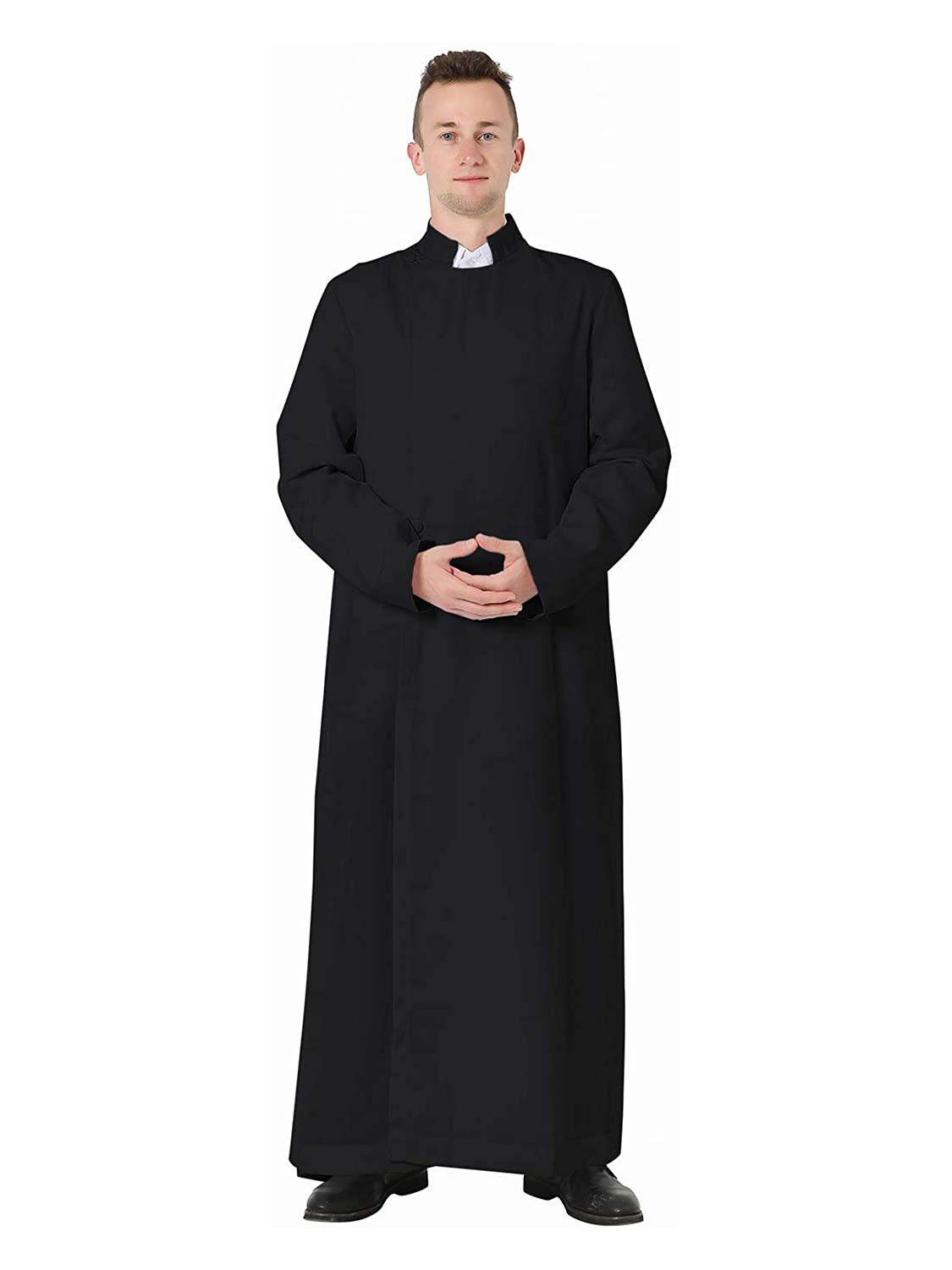 Unisex Anglican Cassock Clergy Priest Pulpit Robe - Various Colors & Sizes Available