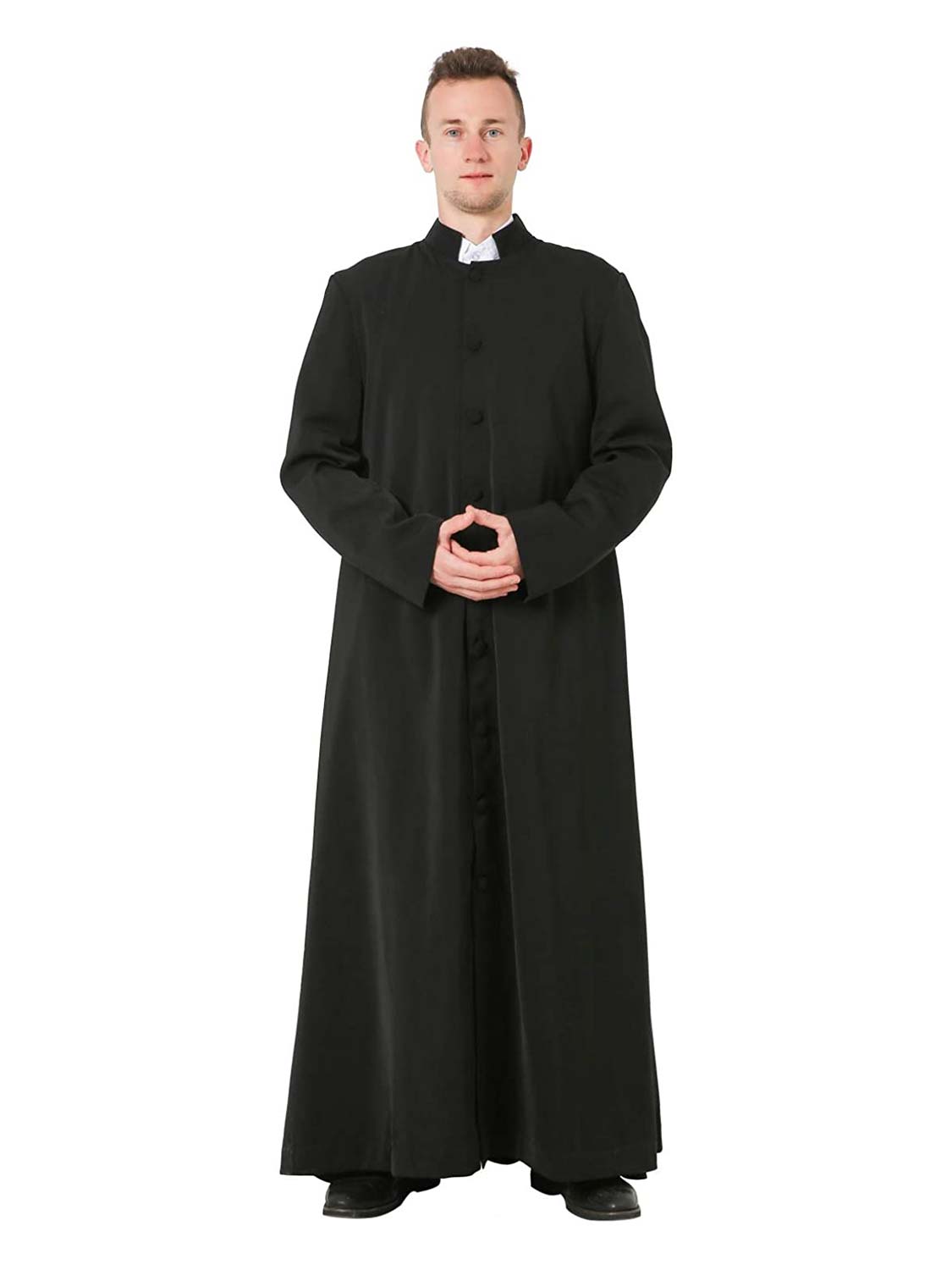 Unisex Roman Cassock Clergy Priest Pulpit Robe - Various Colors & Sizes Available