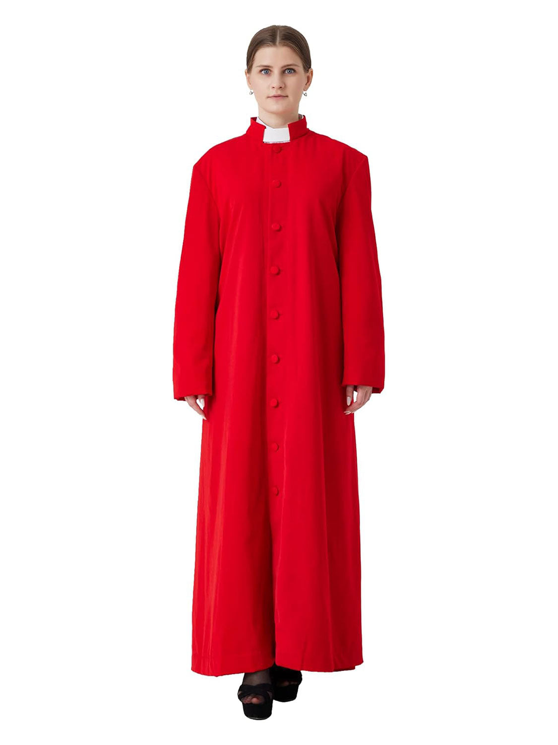 Unisex Roman Cassock Clergy Priest Pulpit Robe - Various Colors & Sizes Available