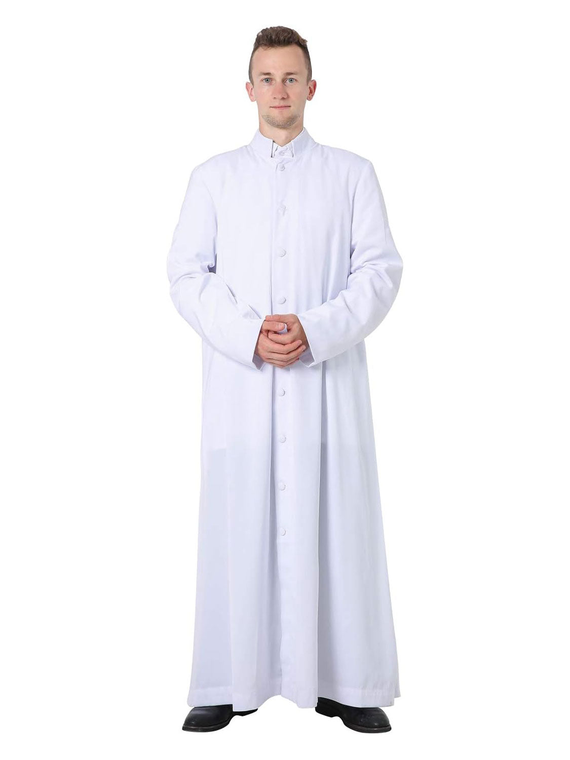 Unisex Roman Cassock Clergy Priest Pulpit Robe - Various Colors & Sizes Available