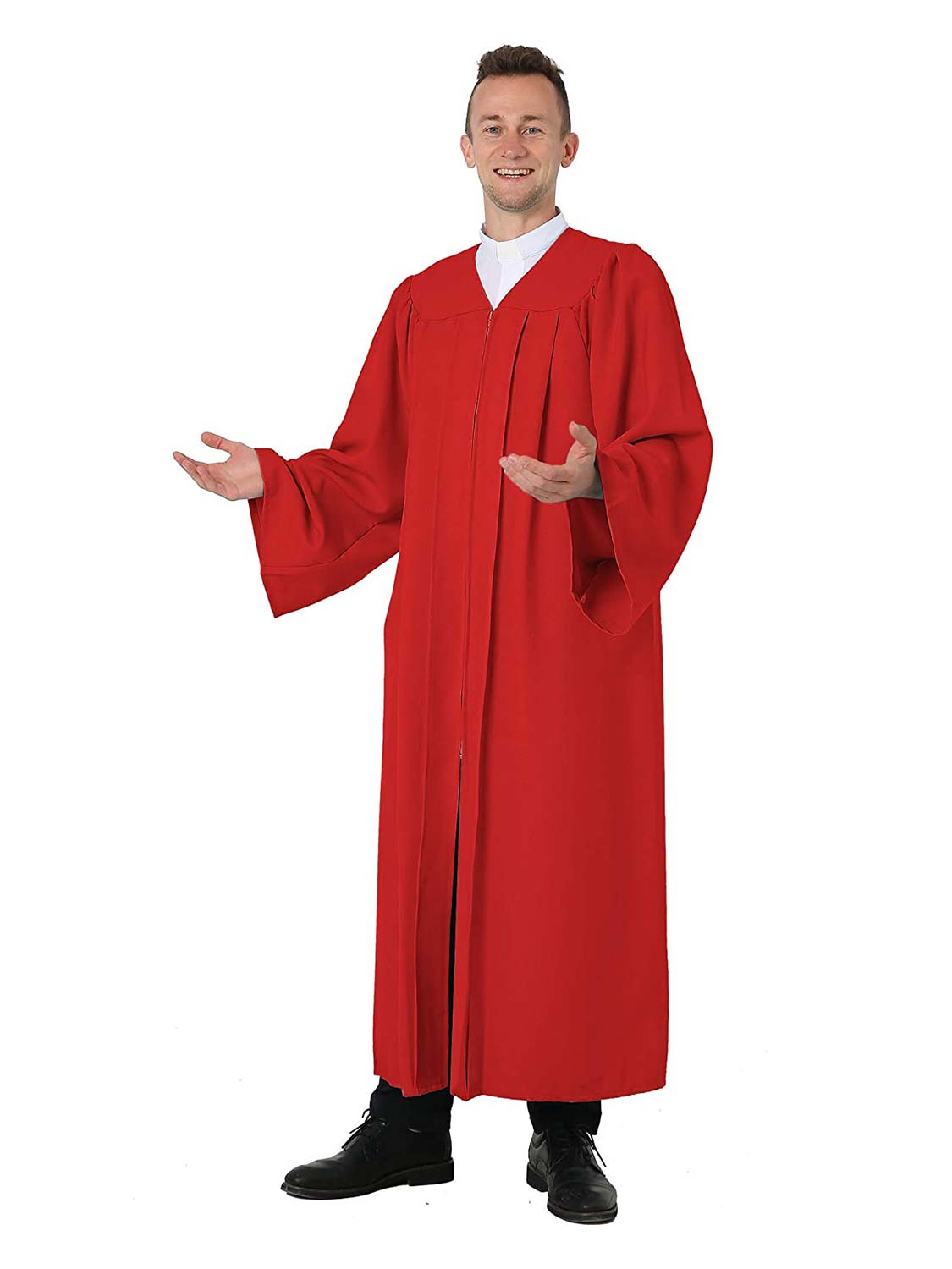 Red/White Unisex Confirmation Robe