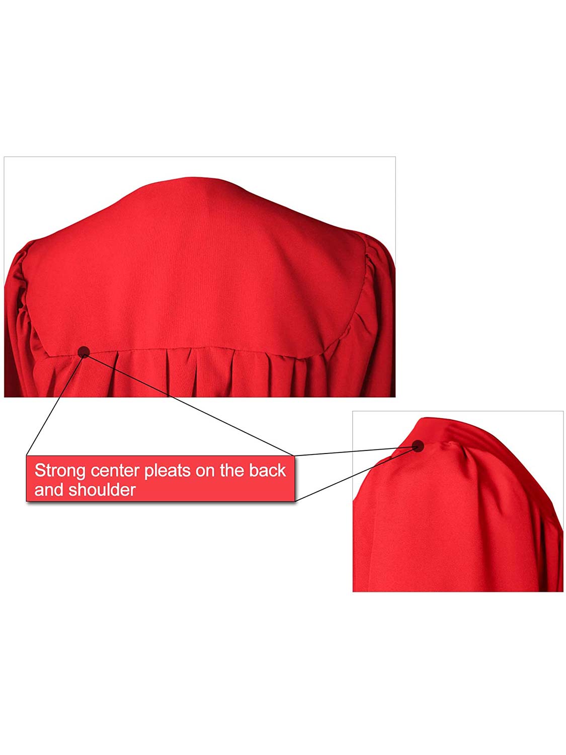 Red/White Unisex Confirmation Robe